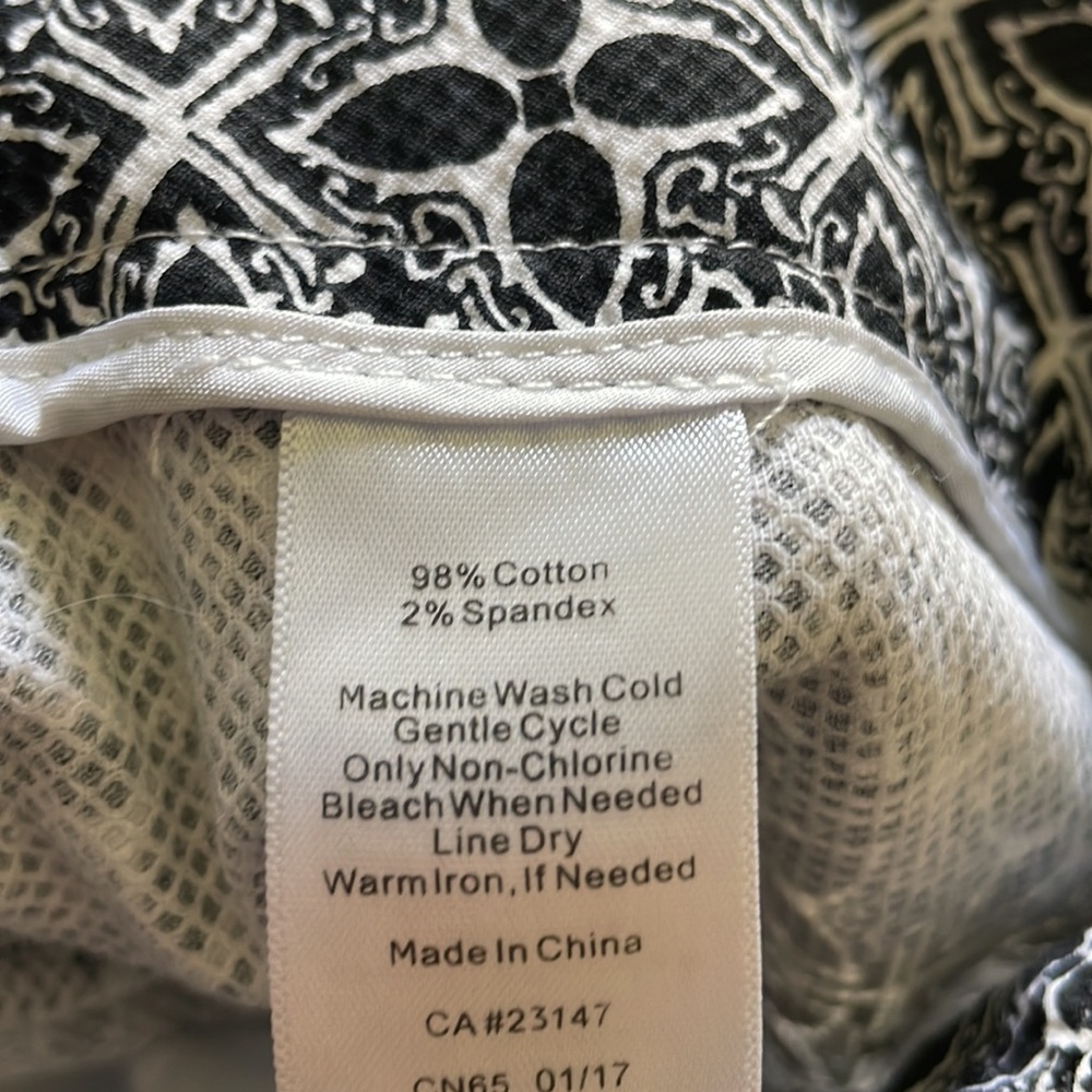 Black And White Pattern Textured Talbots Hampshir… - image 8